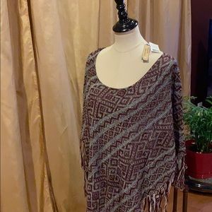 Women’s knit poncho